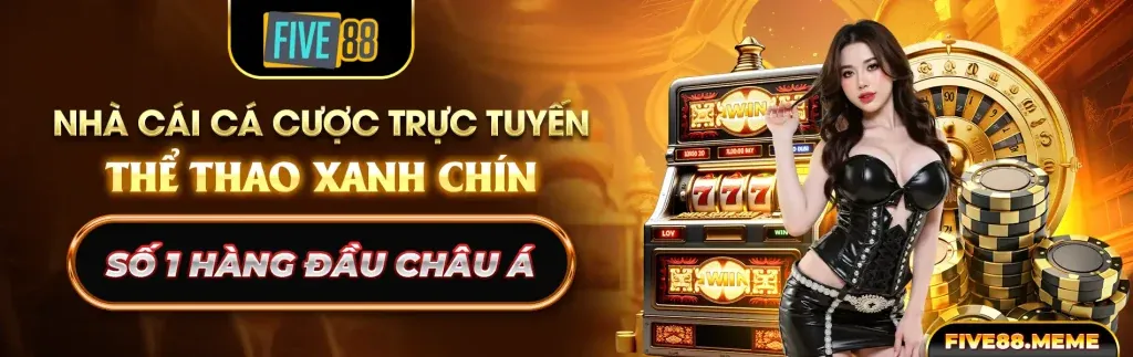 Máy đánh bạc nổ hũ với biểu tượng chiến thắng rực rỡ và tiền vàng